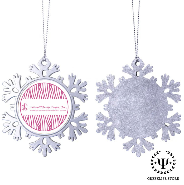 National Charity League Christmas Ornament - Snowflake Metal