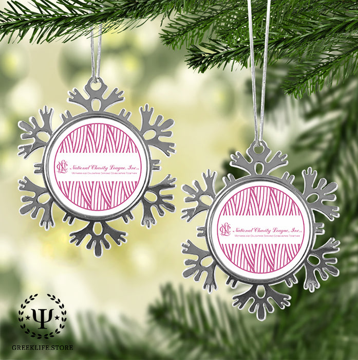National Charity League Christmas Ornament - Snowflake Metal