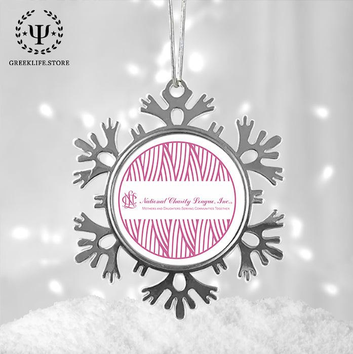 National Charity League Christmas Ornament - Snowflake Metal