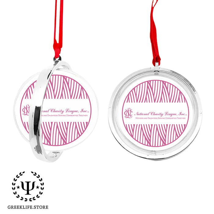 National Charity League Christmas Reversible Flat Round Ornament