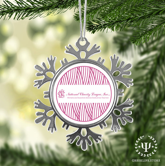 National Charity League Christmas Ornament - Snowflake Metal