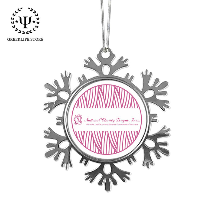 National Charity League Christmas Ornament - Snowflake Metal