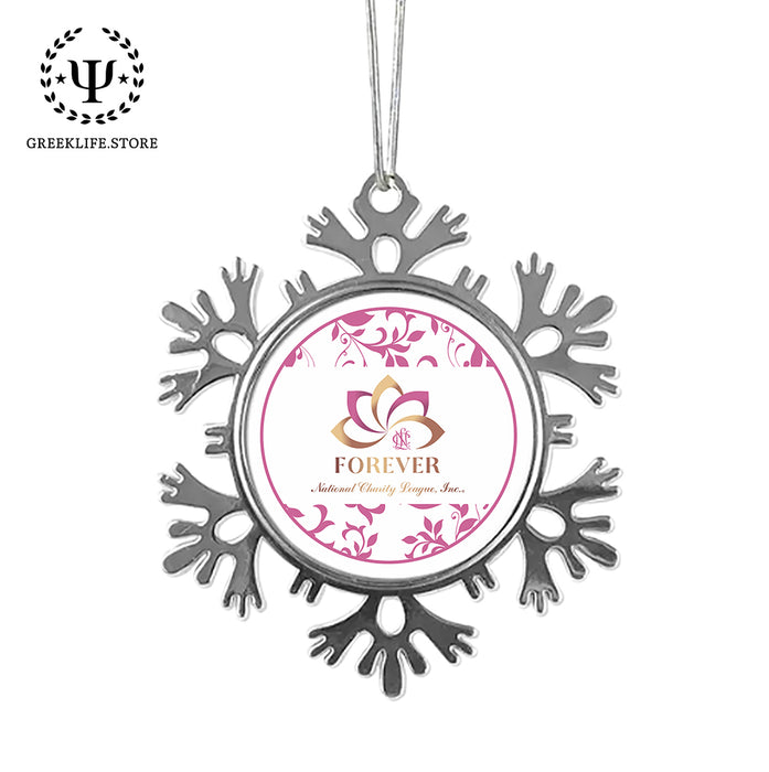 National Charity League Christmas Ornament - Snowflake Metal