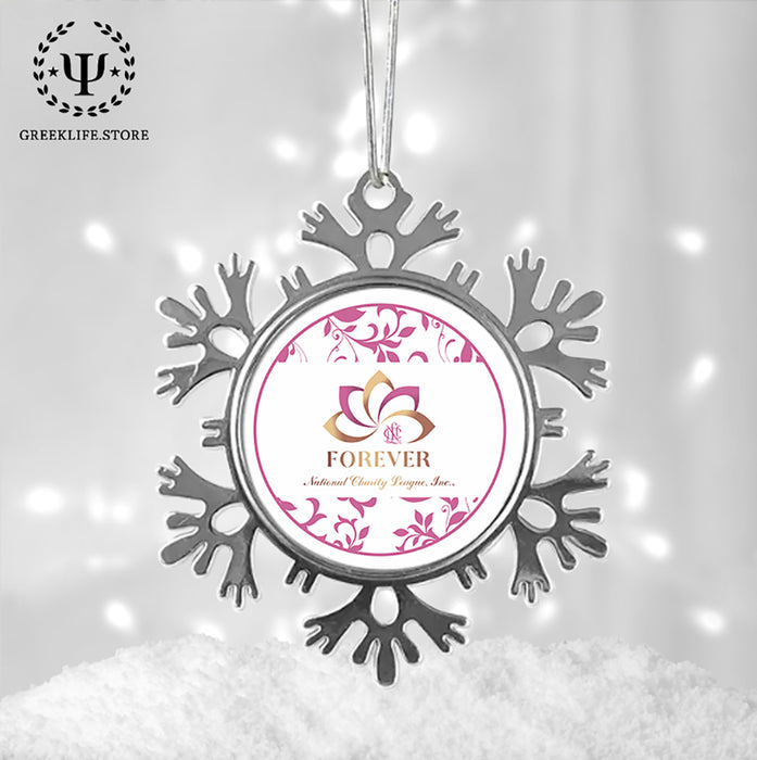 National Charity League Christmas Ornament - Snowflake Metal