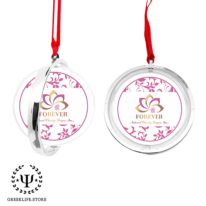 National Charity League Christmas Reversible Flat Round Ornament