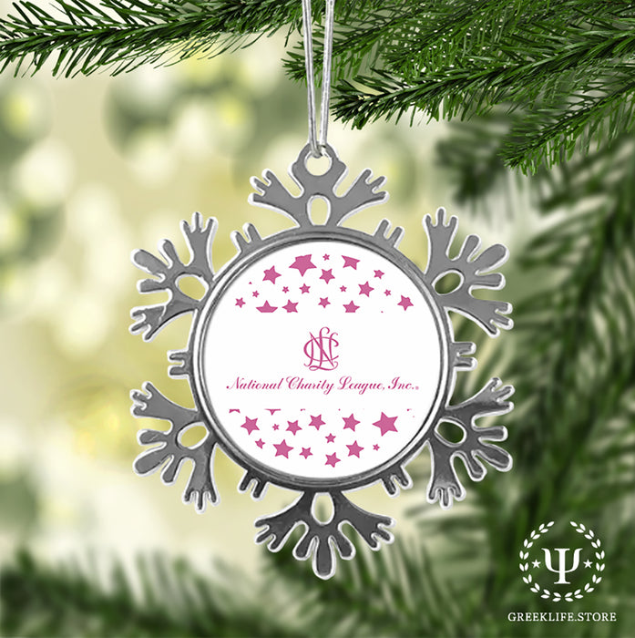 National Charity League Christmas Ornament - Snowflake Metal