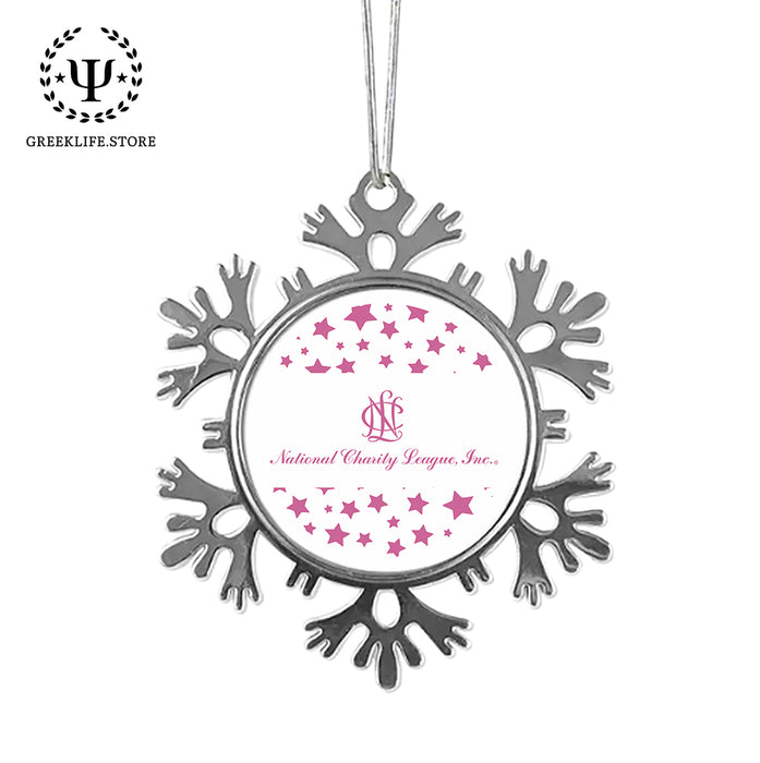 National Charity League Christmas Ornament - Snowflake Metal