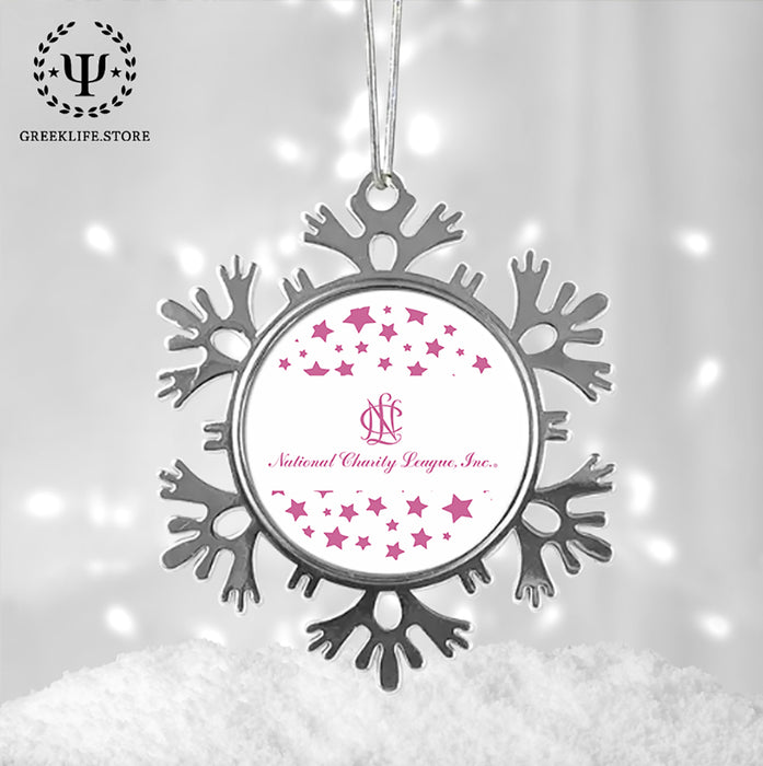 National Charity League Christmas Ornament - Snowflake Metal