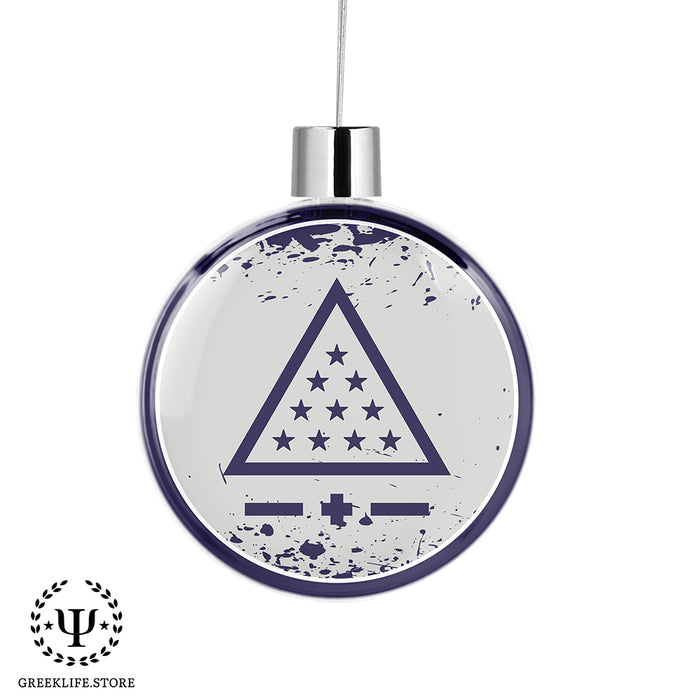 Sigma Pi Christmas Ornament Flat Round
