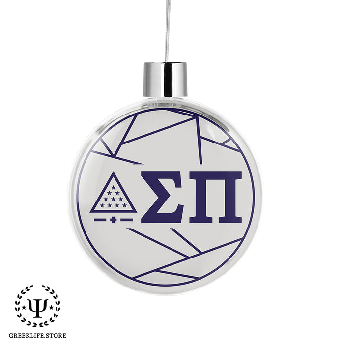 Sigma Pi Christmas Ornament Flat Round