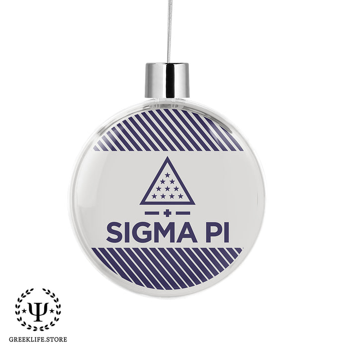 Sigma Pi Christmas Ornament Flat Round