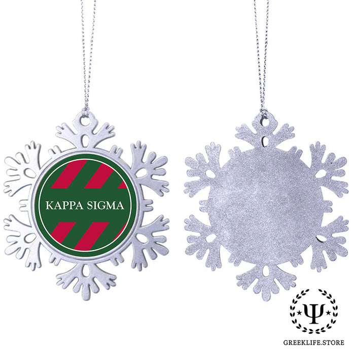 Kappa Sigma Christmas Ornament - Snowflake Metal