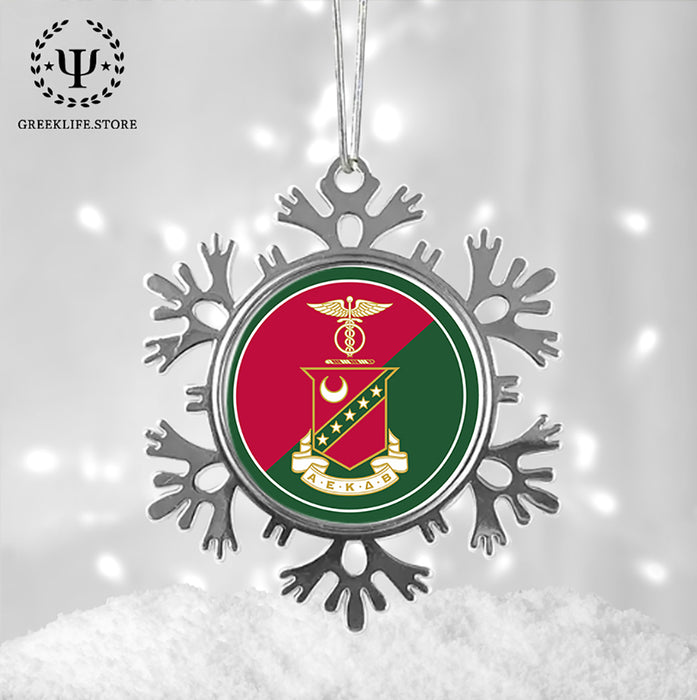 Kappa Sigma Christmas Ornament - Snowflake Metal