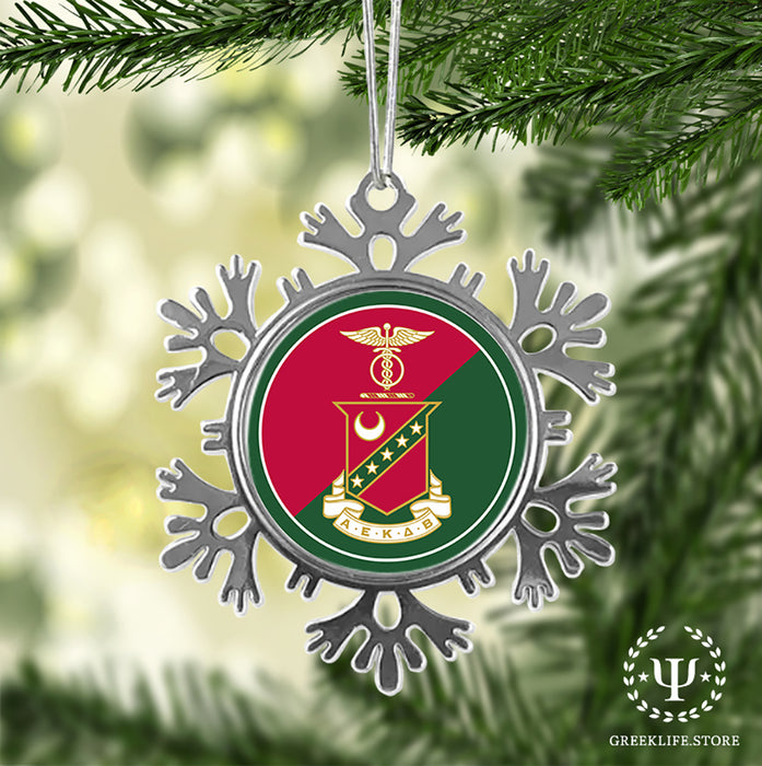 Kappa Sigma Christmas Ornament - Snowflake Metal