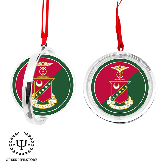 Kappa Sigma Christmas Reversible Flat Round Ornament