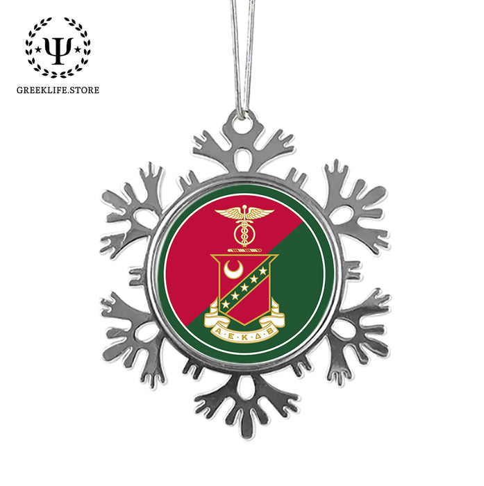 Kappa Sigma Christmas Ornament - Snowflake Metal