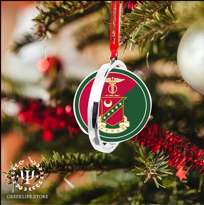 Kappa Sigma Christmas Reversible Flat Round Ornament