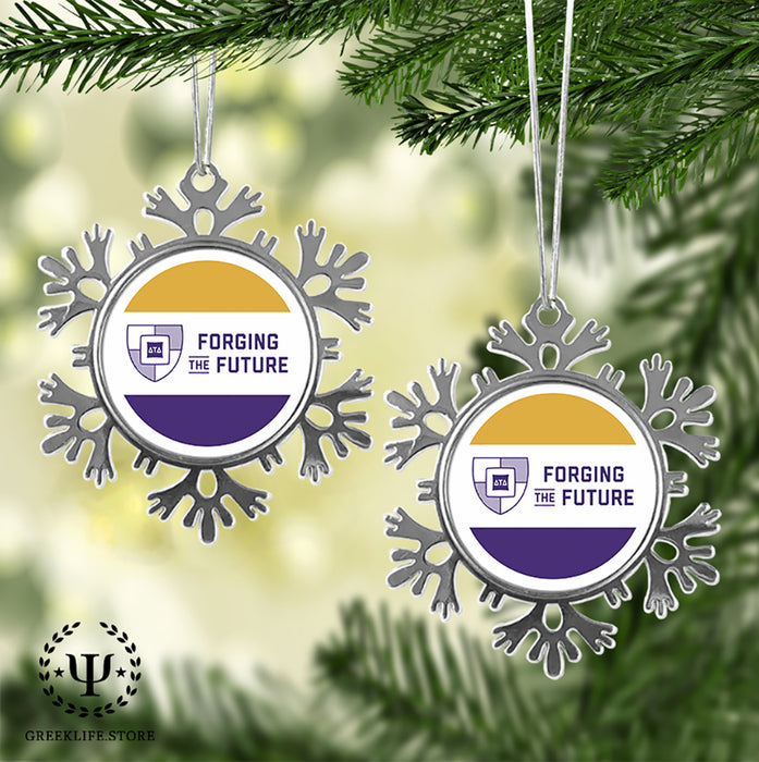 Delta Tau Delta Christmas Ornament - Snowflake Metal