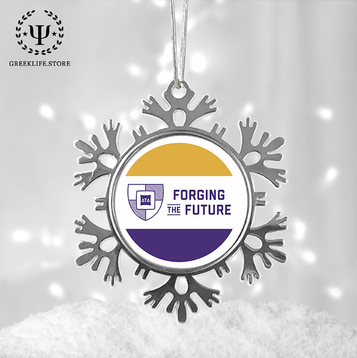 Delta Tau Delta Christmas Ornament - Snowflake Metal