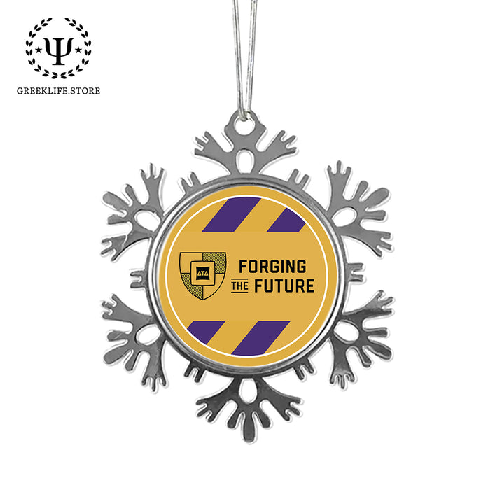 Delta Tau Delta Christmas Ornament - Snowflake Metal