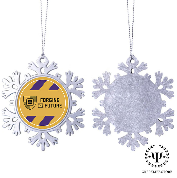 Delta Tau Delta Christmas Ornament - Snowflake Metal