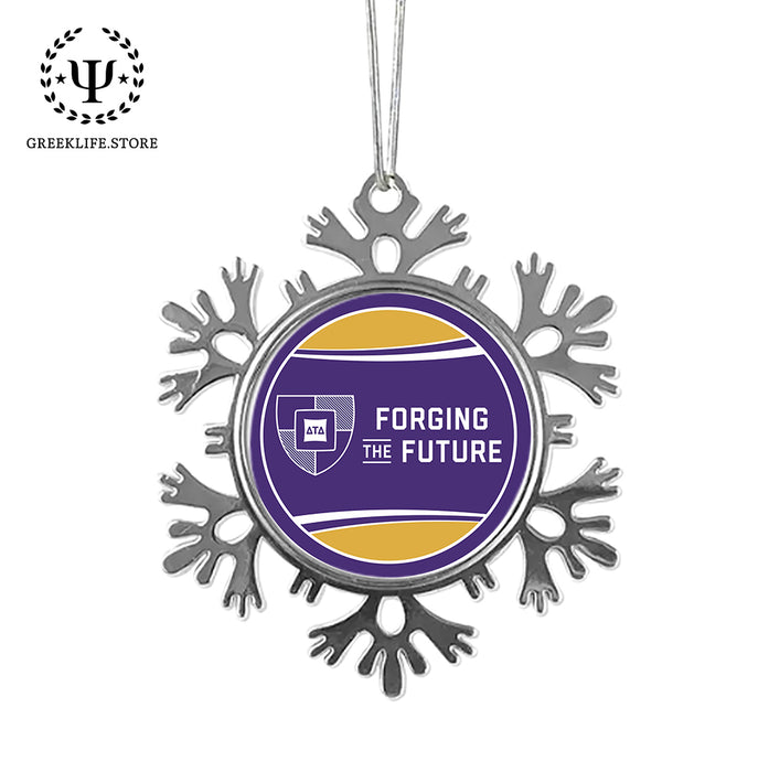 Delta Tau Delta Christmas Ornament - Snowflake Metal