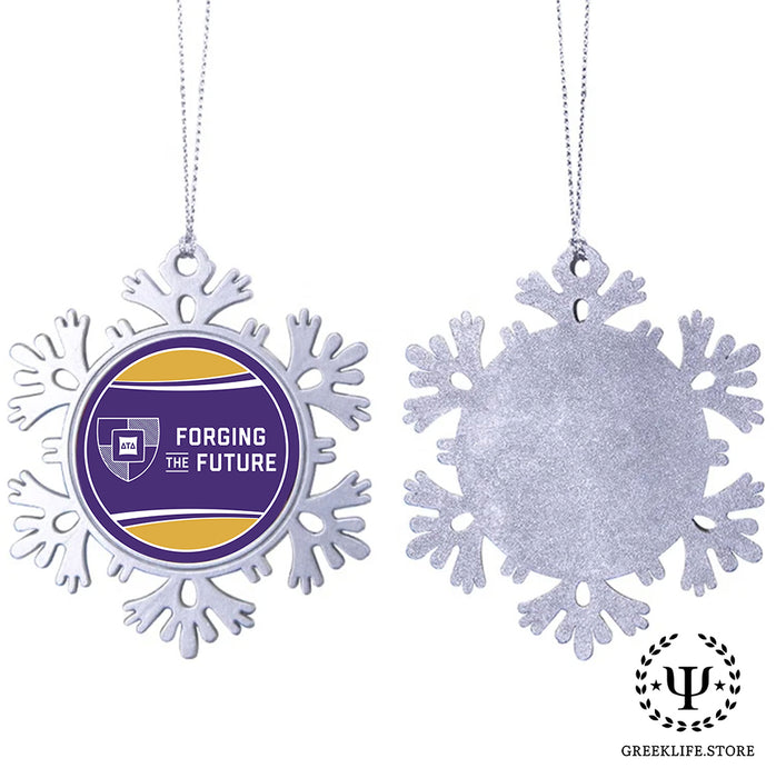Delta Tau Delta Christmas Ornament - Snowflake Metal