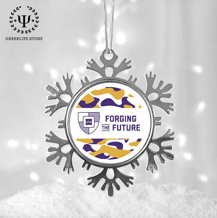 Delta Tau Delta Christmas Ornament - Snowflake Metal