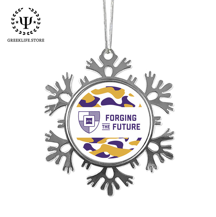 Delta Tau Delta Christmas Ornament - Snowflake Metal