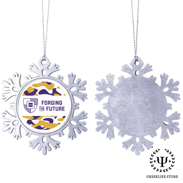 Delta Tau Delta Christmas Ornament - Snowflake Metal