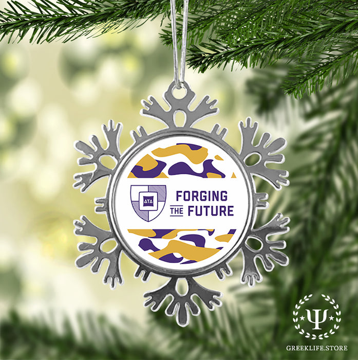 Delta Tau Delta Christmas Ornament - Snowflake Metal