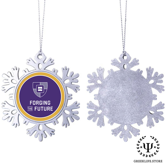 Delta Tau Delta Christmas Ornament - Snowflake Metal