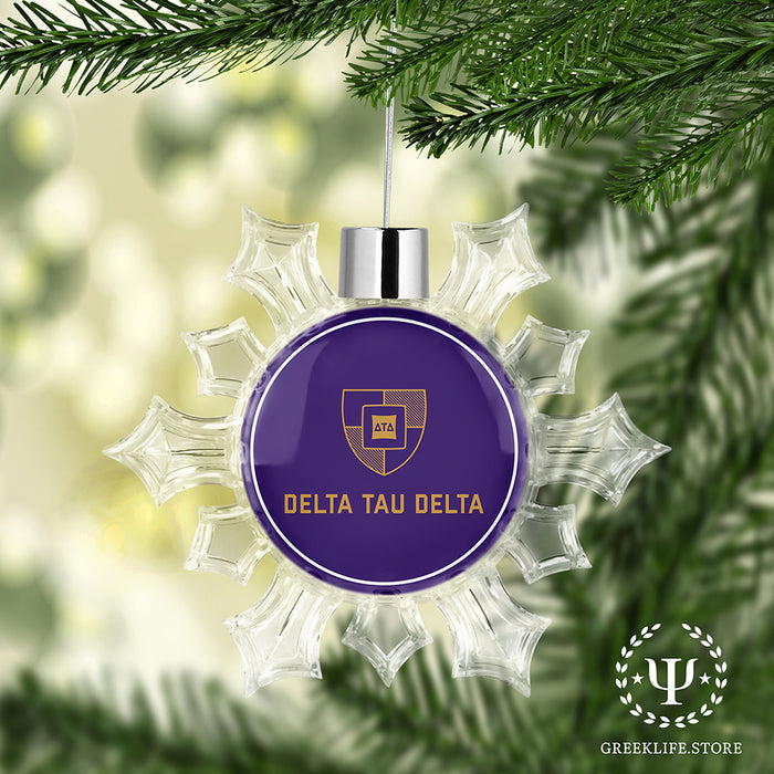 Delta Tau Delta Christmas Ornament - Snowflake