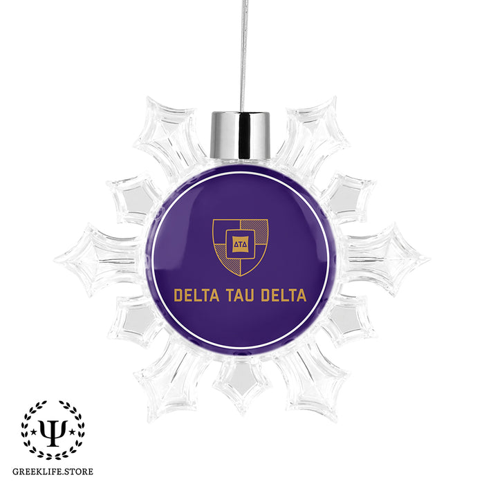 Delta Tau Delta Christmas Ornament - Snowflake