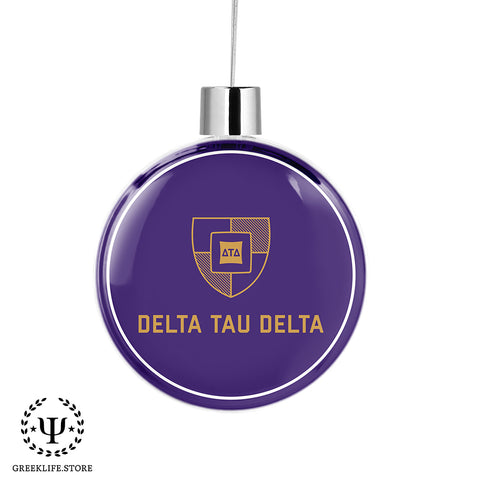 Delta Tau Delta Christmas Ornament Flat Round