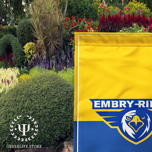 Embry-Riddle Aeronautical University Garden Flag — Officially Licensed, 150D Polyester, 12×18 in, Fade-Resistant