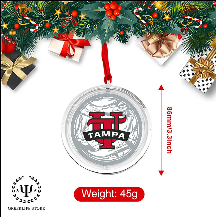 University of Tampa Christmas Reversible Flat Round Ornament
