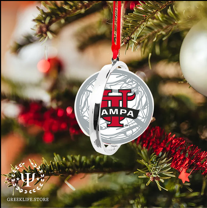 University of Tampa Christmas Reversible Flat Round Ornament