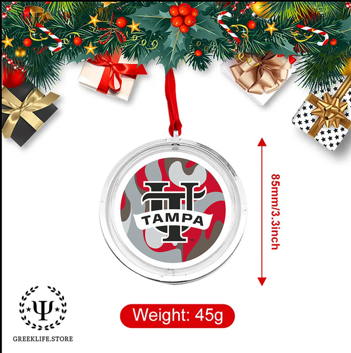 University of Tampa Christmas Reversible Flat Round Ornament