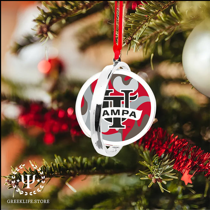 University of Tampa Christmas Reversible Flat Round Ornament