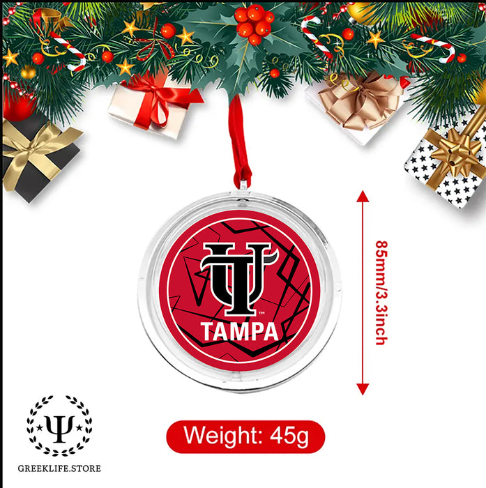 University of Tampa Christmas Reversible Flat Round Ornament