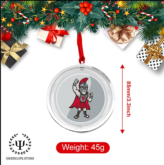 University of Tampa Christmas Reversible Flat Round Ornament
