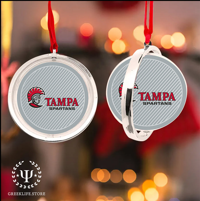University of Tampa Christmas Reversible Flat Round Ornament