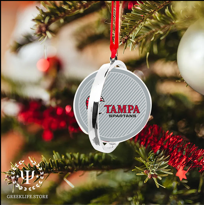 University of Tampa Christmas Reversible Flat Round Ornament