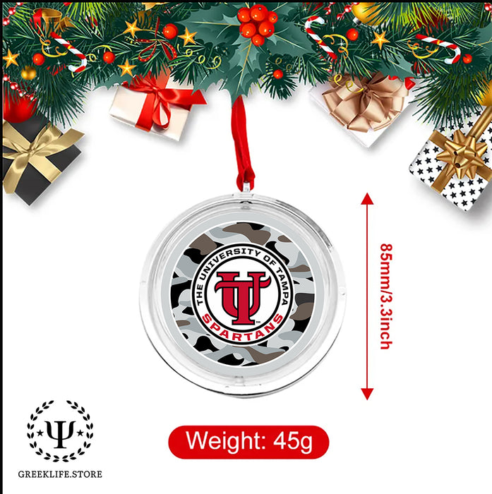 University of Tampa Christmas Reversible Flat Round Ornament