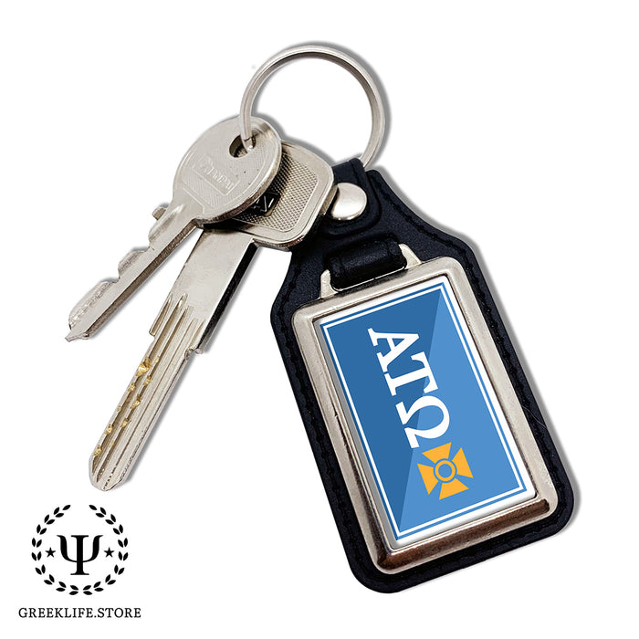 Alpha Tau Omega Keychain Rectangular