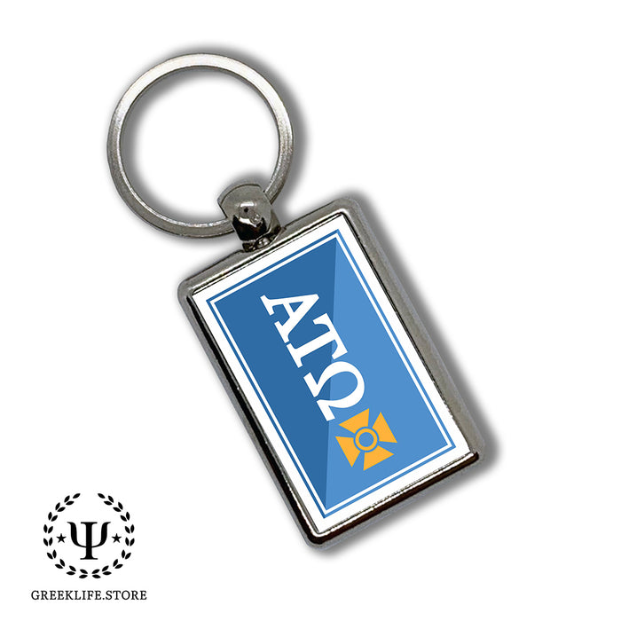 Alpha Tau Omega Keychain Rectangular