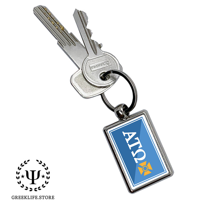 Alpha Tau Omega Keychain Rectangular