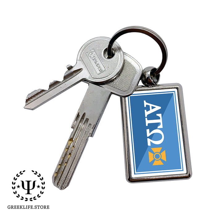 Alpha Tau Omega Keychain Rectangular