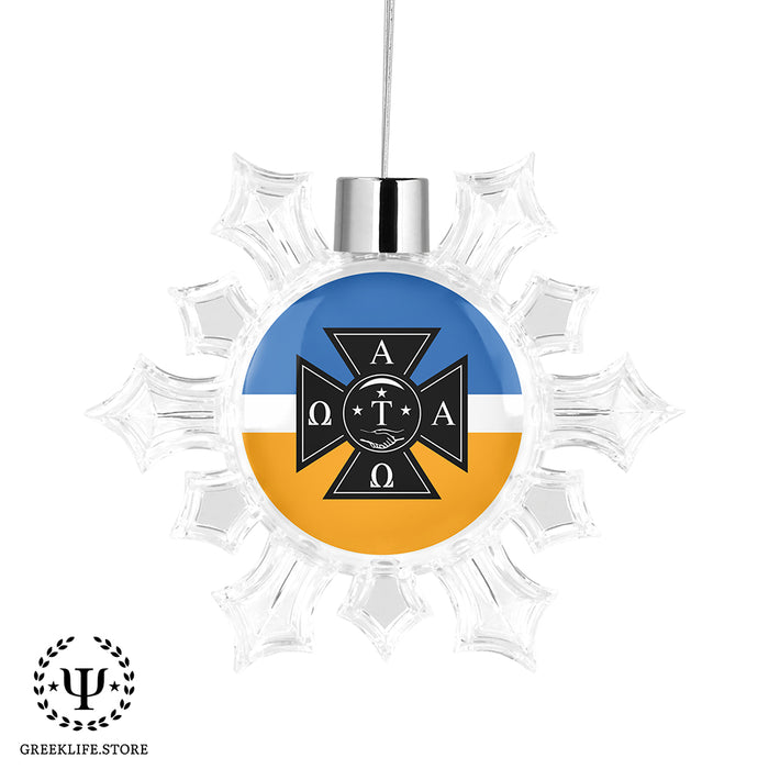 Alpha Tau Omega Christmas Ornament - Snowflake